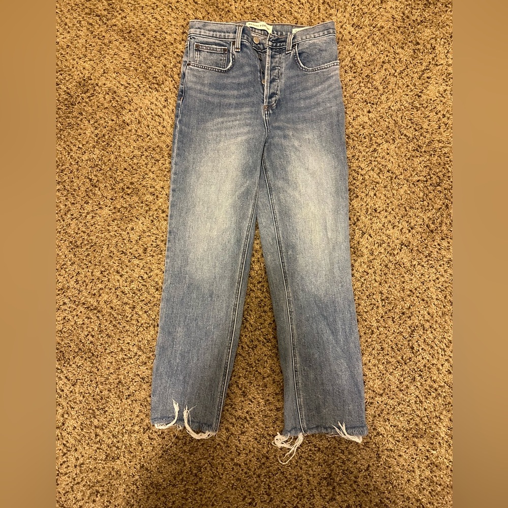 Aritzia Denim Forum The Arlo High Rise Straight Jeans